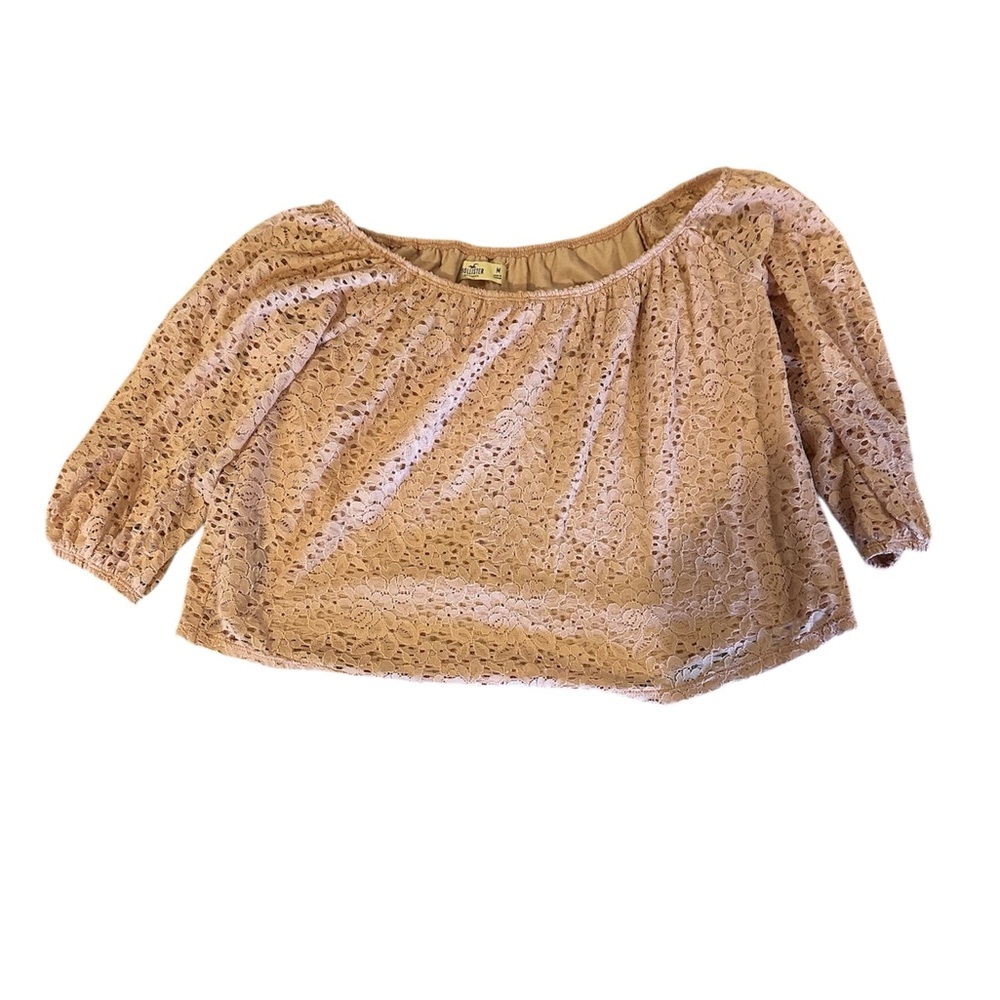 Hollister Women's Lace Blouse in Pink